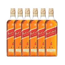 Whisky Johnnie Walker Blended Red Label 1 L - 6 Unidades
