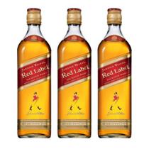Whisky Johnnie Walker Red Label 500ml - 3 unidades