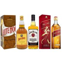 Whisky Red Label 1L + White Horse 1L + Jim Beam Bourbon 1L - Red Label / White Horse / Jim Beam