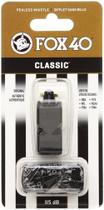 Whistle Fox 40 Classic Official com cordão Break Away preto Whistle Fox 40 Classic Official com cordão Break Away preto