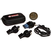 Whistle Fox 40 Referee Multi com cordão, moeda e estojo Whistle Fox 40 Referee Multi com cordão, moeda e estojo