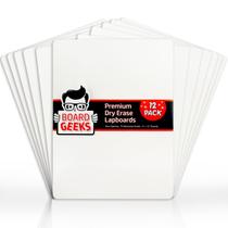 Whiteboard Geeks 9x12 cm, frente e verso, pacote com 12