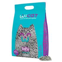 WiCat Areia de Tofu para Gatos Higiênica - Carvão de Bambu 2,1 kg