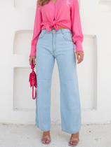 Wide Leg Jeans Clara Lisa Cintura Alta FEMININA