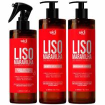 Widi Care Liso Maravilha Kit Shampoo + Condicionador + Fluído Anti Frizz