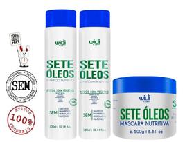 Widi Care Sete Óleos Kit Manutenção Shampoo, Condicionador e Máscara Nutritiva Sete Óleos 300g