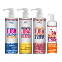 Widi Kit Juba Shampoo 500ml + Cond500ml + Encaracolando 500ml + mousse 180ml + Mimo Mascara hidro nutritiva 100g