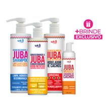 Widi Kit Juba Shampoo 500ml + Cond500ml + Encaracolando 500ml + mousse 180ml + Mimo Mascara hidro nutritiva 100g