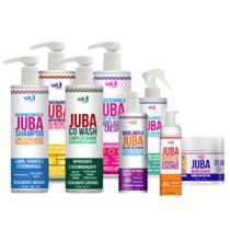 Widi Kit Juba Shampoo + Cond 500 + Encrespando 500ml + Masc 500ml + Mousse 180ml + Revitalizando + CO Wash + Modelando