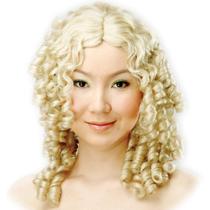 Wig Dress Up America Colonial Blonde Ringlets Women