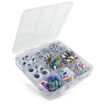 Wiggle Googly Eyes FKEYTO 560 unidades autoadesivas de 6 mm a 15 mm