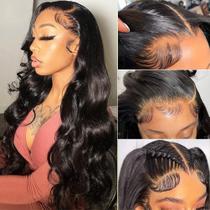 Wigs Wingirl HD Lace Front Human Hair 13x5 220% de densidade