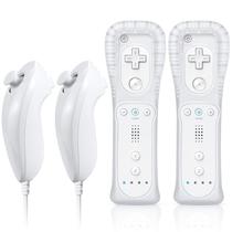 Wii Remote com pacote Nunchuck 2 FASIGO compatível com Wii/Wii U