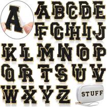 WILLBOND 52 unidades de letras de chenille autoadesivas A-Z 5,5 cm