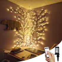 Willow Vine Lights NIDISETPJAS Enchanted com LEDs remotos de 7,5 pés e 144 LEDs Willow Vine Lights NIDISETPJAS Enchanted com LEDs remotos de 7,5 pés e 144 LEDs