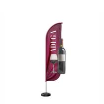 Wind Banner 3D Adega Dupla Face Com Haste 220X70Cm