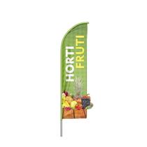 Wind Banner 3D Horti Fruti Dupla Face Com Haste 220X70Cm