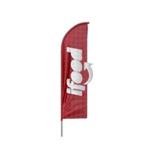 Wind Banner 3D Ifood Dupla Face Com Haste 220X70Cm