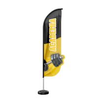 Wind Banner 3D Kit Completo Academia Dupla Face Modelos