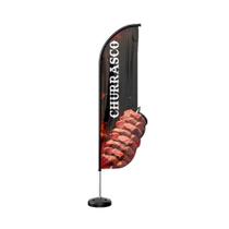 Wind Banner 3D Kit Completo Churrasco Dupla Face Modelos