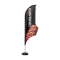 Wind Banner 3D Kit Completo Churrasco Dupla Face Modelos