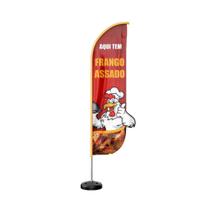 Wind Banner 3D Kit Completo Dupla Face Modelo Pena Temas - Prime Decor Festas