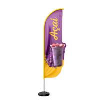 Wind Banner 3D Kit Completo Dupla Face Modelo Pena Temas - Prime Decor Festas