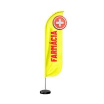 Wind Banner 3D Kit Completo Dupla Face Modelo Pena Temas