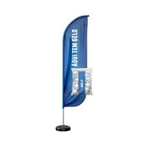 Wind Banner 3D Kit Completo Dupla Face Modelo Pena Temas