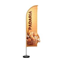 Wind Banner 3D Kit Completo Padaria Dupla Face