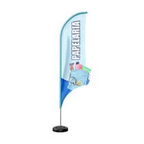 Wind Banner 3D Kit Completo Papelaria Dupla Face