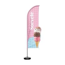 Wind Banner 3D Kit Completo Sorvete Dupla Face - Prime Decor Festas