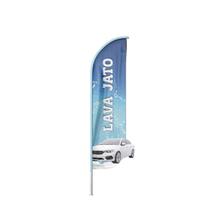 Wind Banner 3D Lava Jato Dupla Face Com Haste 220X70Cm