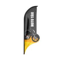 Wind Banner 3D Moto Táxi Dupla Face Somente Tecido 170X70Cm - Prime Decor Festas