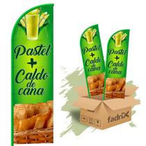 Wind Banner 3mt Pastel + Caldo De Cana Kit C/ 2unds