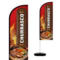 Wind Banner Completo 2,10m Churrasco