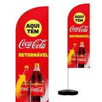 Wind Banner Completo 2,10m Coca Cola Retornável