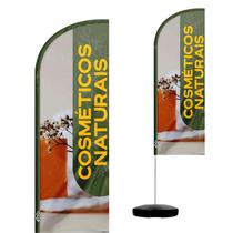 Wind Banner Completo 2,10m Cosméticos Naturais