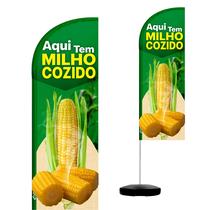 Wind Banner Completo 2,10m Milho Cozido Wind Banner Completo 2,10m Milho Cozido