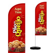 Wind Banner Completo 2,10m Pão de Queijo