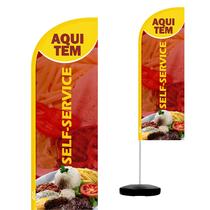 Wind Banner Completo 2,10m Self Service
