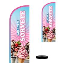 Wind Banner Completo 2,10m Sorvete M2