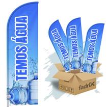 Wind Banner Dupla Face 3mt Água Mineral Kit C/ 3unds