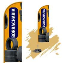 Wind Banner Dupla Face 3mt Completo Borracharia