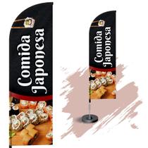 Wind Banner Dupla Face 3mt Completo Comida Japonesa