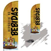 Wind Banner Dupla Face 3mt Completo Depósito de Bebidas Wind Banner Dupla Face 3mt Completo Depósito de Bebidas