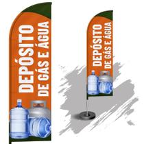 Wind Banner Dupla Face 3mt Completo Depósito de Gás e Água