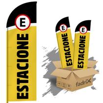 Wind Banner Dupla Face 3mt Completo Estacione Kit C/ 2unds