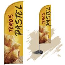 Wind Banner Dupla Face 3mt Completo Personalizado Pastel - Fadrix