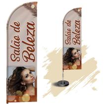 Wind Banner Dupla Face 3mt Completo Salão de Beleza Wind Banner Dupla Face 3mt Completo Salão de Beleza